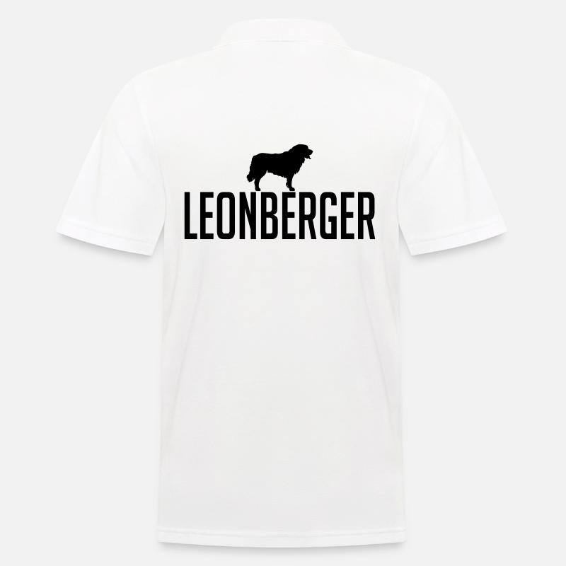 LEONBERGER Hunderasse - Männer Poloshirt - Weiß