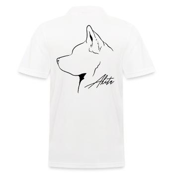 Akita Profil Chiens Chien Wilsigns - Polo Homme - blanc - Dos - Kai (181cm)
