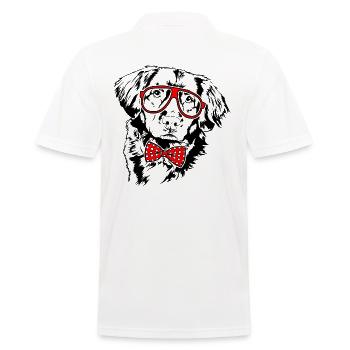 NOUVELLE-ÉCOSSE CANARD TOLLING RETRIEVER Lunettes Wilsigns - Polo Homme - blanc - Dos - Kai (181cm)