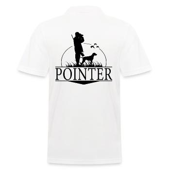 POINTER Hunting Dogs Hunter Hunting Wilsigns - Men's Polo Shirt - white - Back - Kai (181cm)