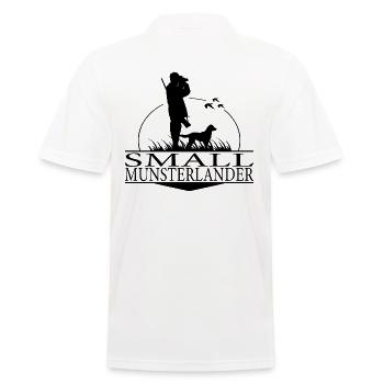 SMALL MUNSTERLANDER Hunting Dogs Hunting Wilsigns - Men's Polo Shirt - white - Back - Kai (181cm)