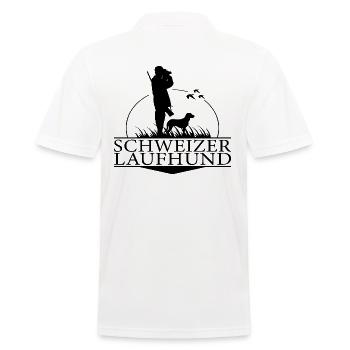 Swiss Hound Hunting Dog race Hunter Wilsigns - Polo Homme - blanc - Dos - Kai (181cm)
