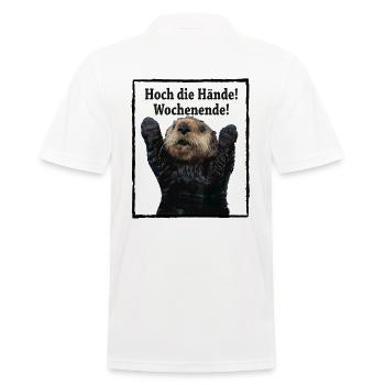 Beavers Raise your hands! weekend! - Men's Polo Shirt - white - Back - Kai (181cm)