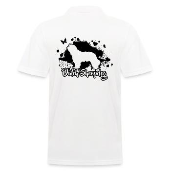 Dutch Sheepdog Dogs Dog Breed Wilsigns - Men's Polo Shirt - white - Back - Kai (181cm)