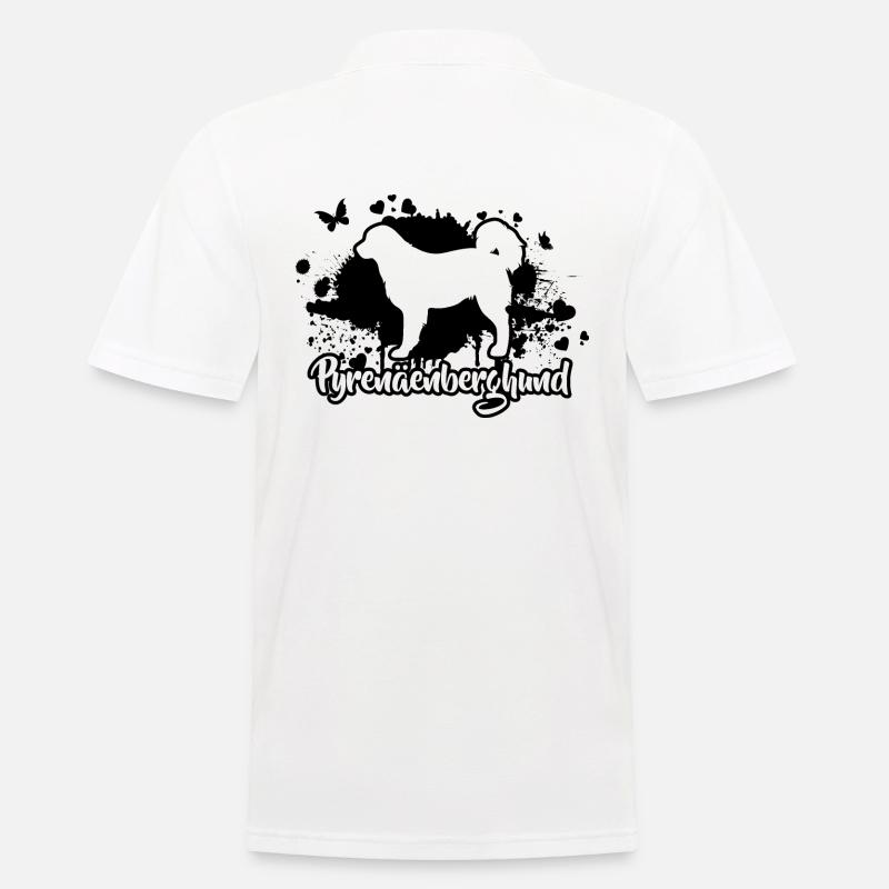 Pyrenäenberghund Hunde Hunderasse Wilsigns - Männer Poloshirt - Weiß