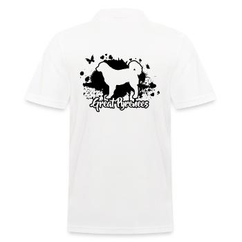 Grande race de chien des Pyrénées Wilsigns - Polo Homme - blanc - Dos - Kai (181cm)
