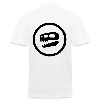 Dinosaurier Schädel Geschenk - Männer Poloshirt - Weiß - Hinten - Kai (181cm)