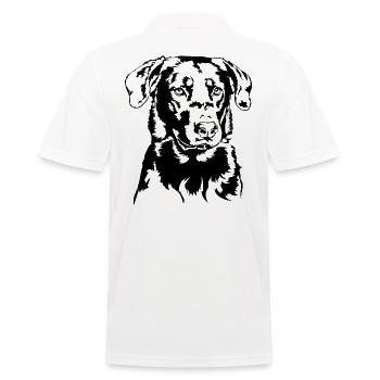 BEAUCERON Portrait de chien Chien Chien Wilsigns - Polo Homme - blanc - Dos - Kai (181cm)