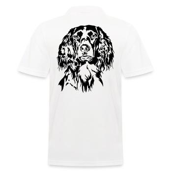 Kleiner Münsterländer Jagdhund Jagdhunde Wilsigns - Männer Poloshirt - Weiß - Hinten - Kai (181cm)