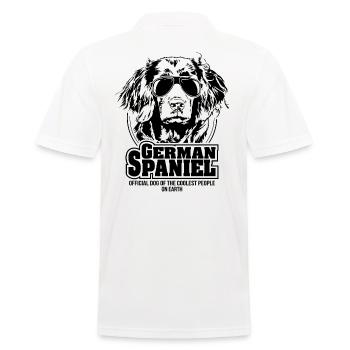 GERMAN SPANIEL coolest people dogs saying dog - Men's Polo Shirt - white - Back - Kai (181cm)