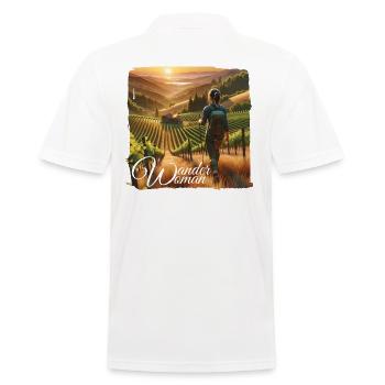 Wander Woman Berge Trekking Wandern Damen - Männer Poloshirt - Weiß - Hinten - Kai (181cm)