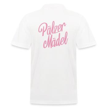 Pälzer Mädel Pfälzerin Pfalz Heimat Liebe Dialekt - Männer Poloshirt - Weiß - Hinten - Kai (181cm)