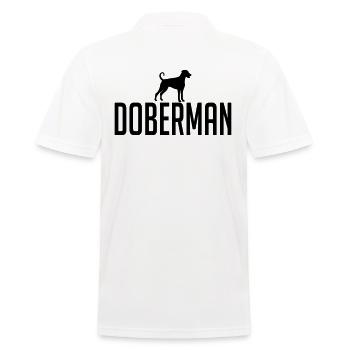DOBERMAN race chien chien Wilsigns - Polo Homme - blanc - Dos - Kai (181cm)