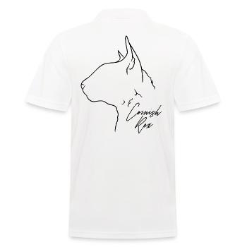 Cornish Rex Profil Chat Cat Wilsigns - Polo Homme - blanc - Dos - Kai (181cm)