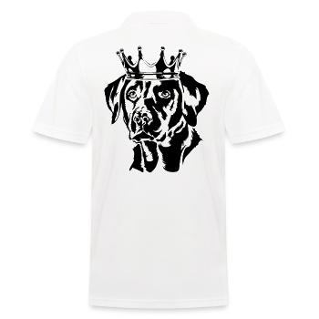 Labrador Retriever Labbi Crown Dogs Wilsigns - Men's Polo Shirt - white - Back - Kai (181cm)