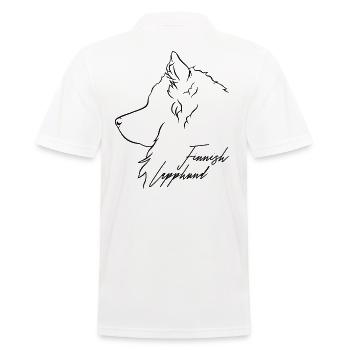 Profil finlandais de Laponie Chiens Chien Wilsigns - Polo Homme - blanc - Dos - Kai (181cm)
