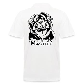 Dogue du Tibet Portrait Chien Chiens Wilsigns - Polo Homme - blanc - Dos - Kai (181cm)