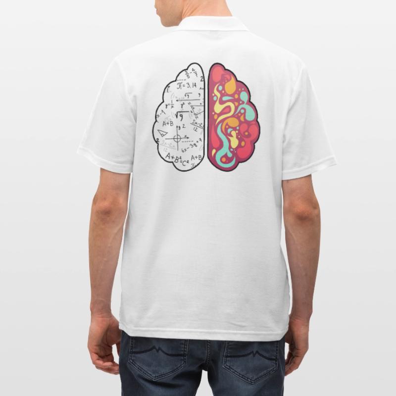 Math Lesson Mathematics Math Genius Math Brain Men's Polo Shirt