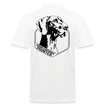 German Shorthaired Pointer Hund Wilsigns Jagdhunde - Männer Poloshirt - Weiß - Hinten - Kai (181cm)