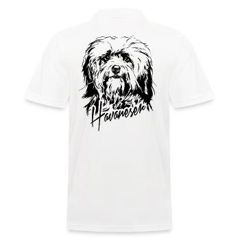 HAVANESER Havanese Hunde Hund Wilsigns - Männer Poloshirt - Weiß - Hinten - Kai (181cm)