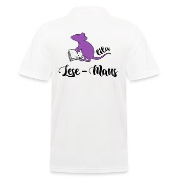Rat de bibliothèque Lire le livre Introduction roman Ebook - Polo Homme - blanc - Dos - Kai (181cm)