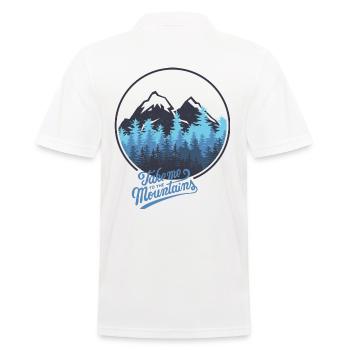 Take me to the mountains - berg - Männer Poloshirt - Weiß - Hinten - Kai (181cm)