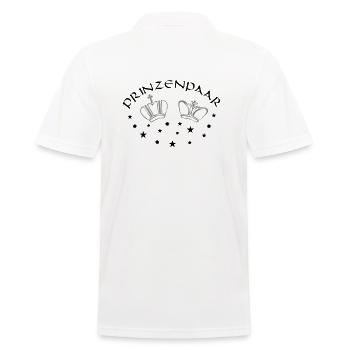 Prinzenpaar | Karneval | Kostüm | Fasching - Männer Poloshirt - Weiß - Hinten - Kai (181cm)