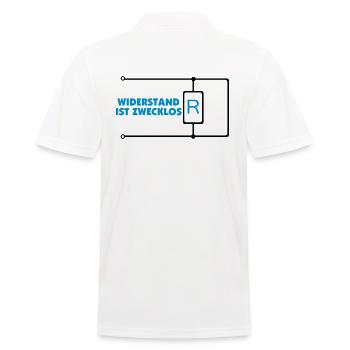 La résistance est futile - Polo Homme - blanc - Dos - Kai (181cm)