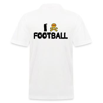 american football tackle linebacker quarterback - Männer Poloshirt - Weiß - Hinten - Kai (181cm)