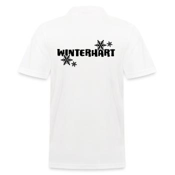 winterhart Eisbader winterschwimmen - Männer Poloshirt - Weiß - Hinten - Kai (181cm)