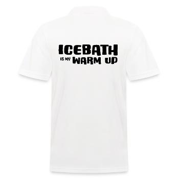 Bain de glace hiver baignade « échauffement de bain de glace » - Polo Homme - blanc - Dos - Kai (181cm)