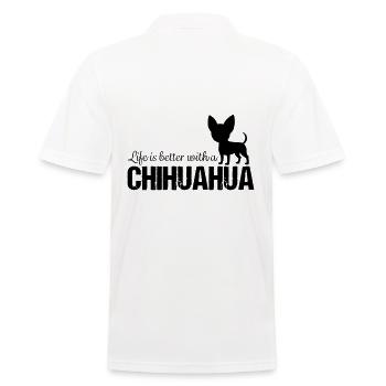 Chihuahua - Men's Polo Shirt - white - Back - Kai (181cm)
