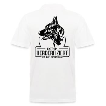 HERDERFIZIERT Hollandse Herder Hunde Hund Wilsigns - Männer Poloshirt - Weiß - Hinten - Kai (181cm)
