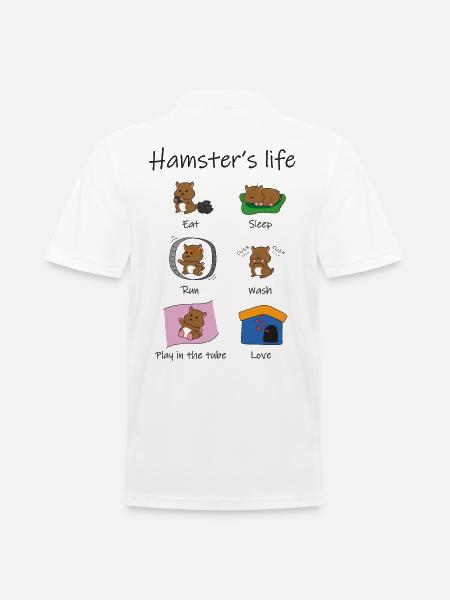 hamster's life - Men's Polo Shirt - white