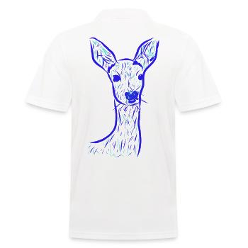 Cerf - Polo Homme - blanc - Dos - Kai (181cm)
