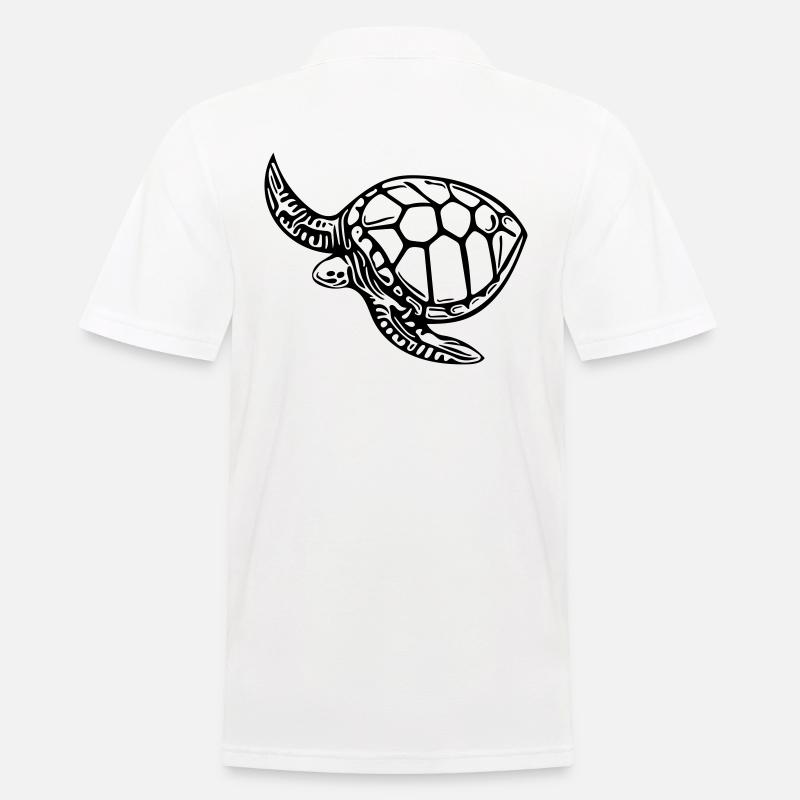 Schildkröte - Männer Poloshirt - Weiß