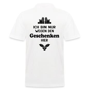 Weihnachtsgeschenke Weihnachtsmann Frohes Fest - Männer Poloshirt - Weiß - Hinten - Kai (181cm)