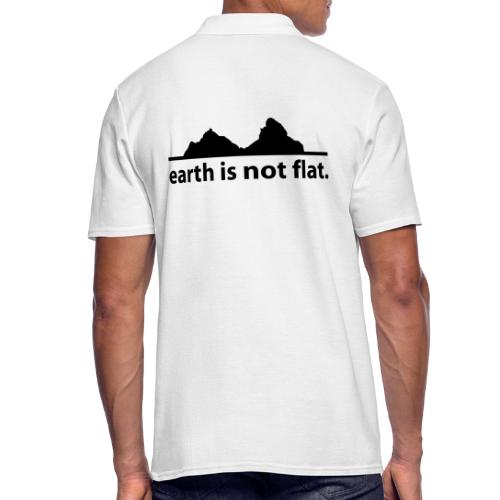earth is not flat. - Männer Poloshirt