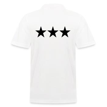 3 ÉTOILES - Polo Homme - blanc - Dos - Kai (181cm)