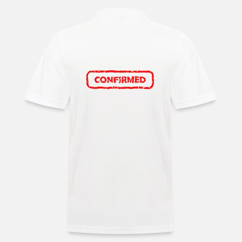 Confirmed / bestätigt - Männer Poloshirt - Weiß