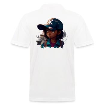 Fille urbaine - Polo Homme - blanc - Dos - Kai (181cm)