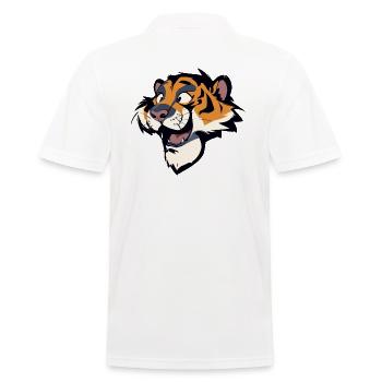 Tigre heureux - Polo Homme - blanc - Dos - Kai (181cm)