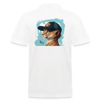 Cool Lion - Men's Polo Shirt - white - Back - Kai (181cm)
