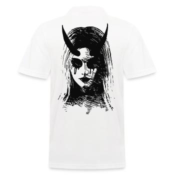 2reborn diable diable démon lumineux enfer démon boes - Polo Homme - blanc - Dos - Kai (181cm)