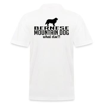 BERNESE MOUNTAIN DOG what else - Männer Poloshirt - Weiß - Hinten - Kai (181cm)