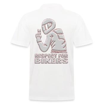 Motards - Polo Homme - blanc - Dos - Kai (181cm)