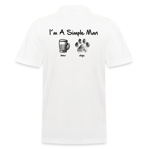 simple man dogs beer - Polo Homme