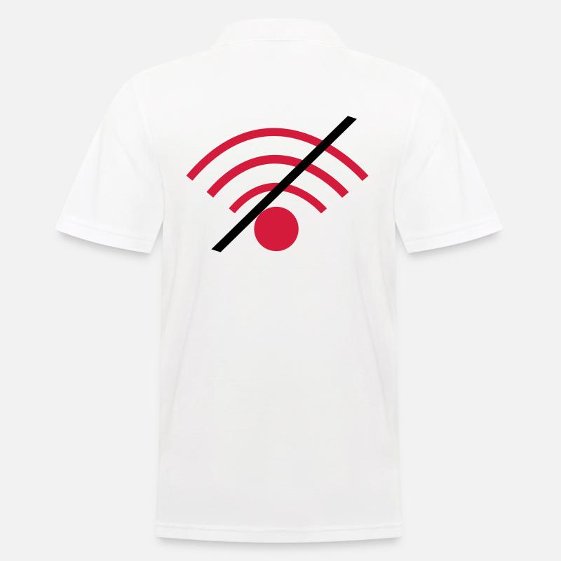 Kein Wlan - Männer Poloshirt - Weiß