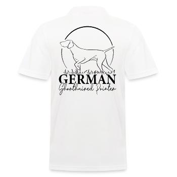 German Shorthaired Pointer Hunting Dogs Dog Wilsigns - Men's Polo Shirt - white - Back - Kai (181cm)