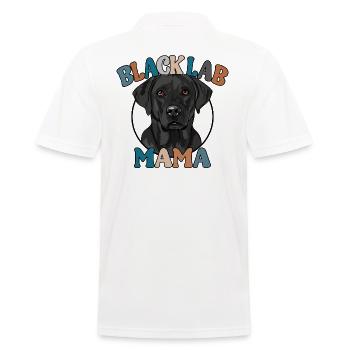 Black Lab Mom Dogs Dog Labrador Labbi Wilsigns - Men's Polo Shirt - white - Back - Kai (181cm)